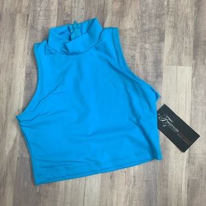 🔹SOLD🔹 NWT Girls Theatricals Mock Neck Dance Crop Top